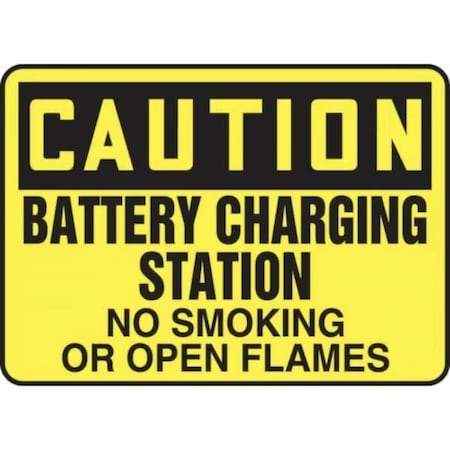 Accuform OSHA CAUTION SAFETY SIGN BATTERY MELC636XT MELC636XT